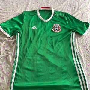 Adidas Kids Emerald Green Soccer Jersey